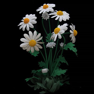 Large Outdoor EVA Simulation Daisy Decoration Props