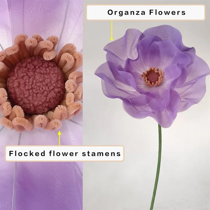 Giant Organza Flower high quality