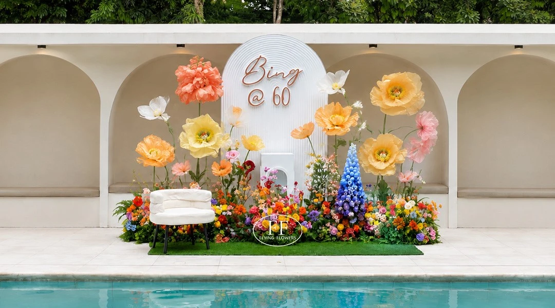 giant standing paper flower giant standing paper flower