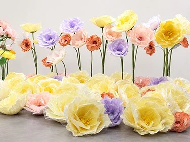 how to make giant standing paper flowers how to make giant standing paper flowers
