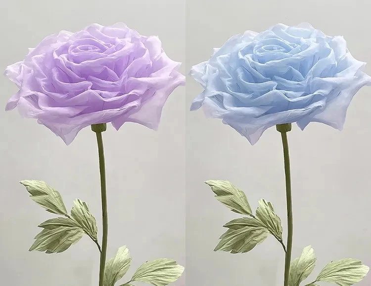 Custom Giant Organza Rose Flower Custom Giant Organza Rose Flower